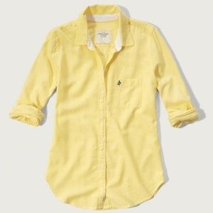 NWT A&F Drapey Oxford Button Down Shirt